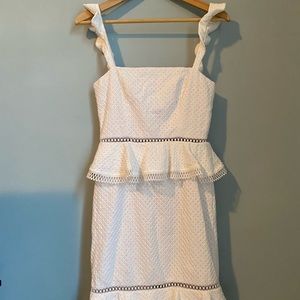 White Eyelet NBD Haze Dress